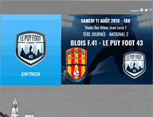 Tablet Screenshot of lepuyfoot.fr